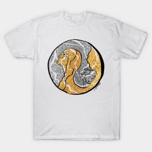 Single Line - Yin Yang T-Shirt